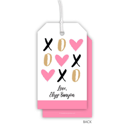 Hugs and Kisses Vertical Hanging Gift Tags